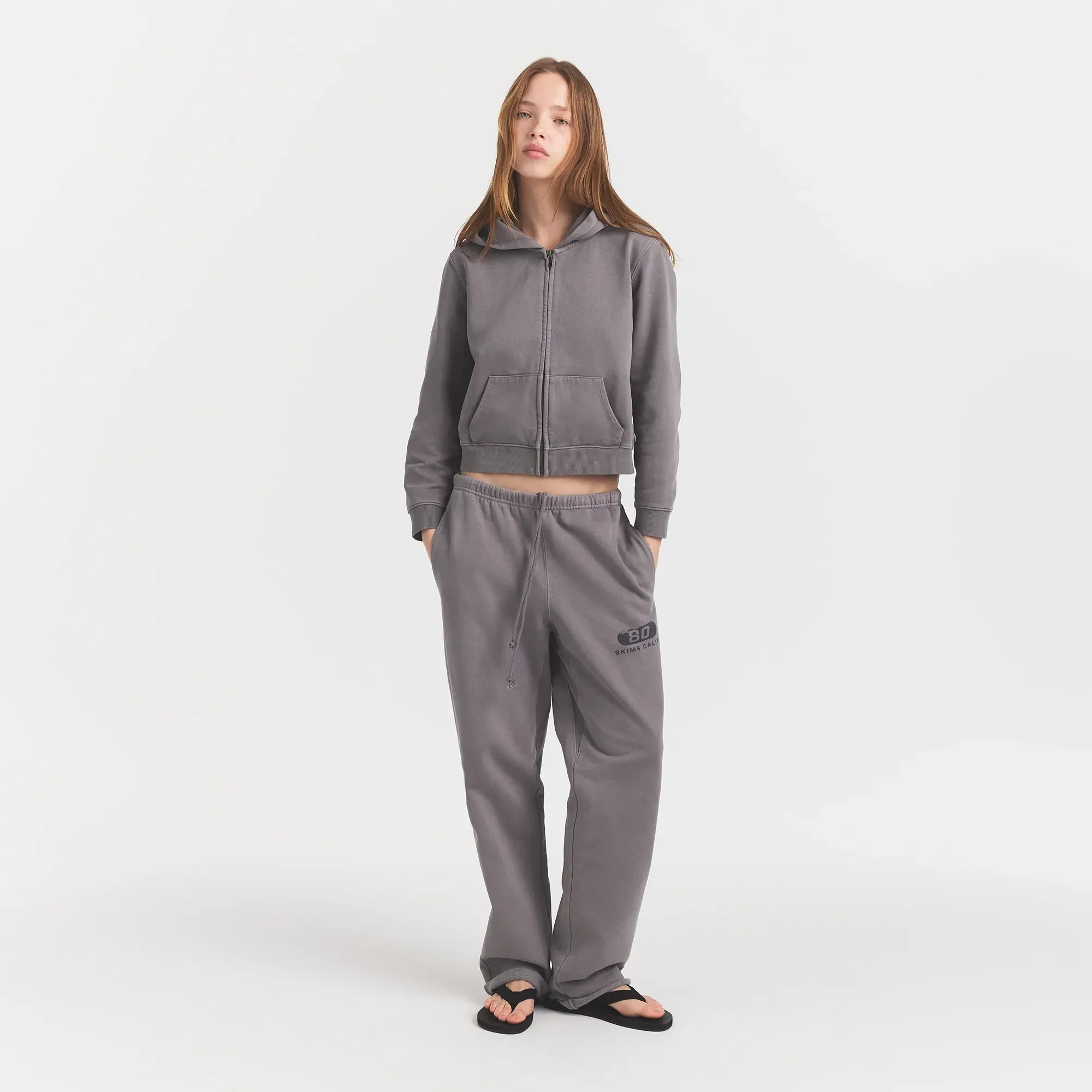 BOYFRIEND FLEECE STRAIGHT LEG PANT | SHADOW EIGHTY SKIMS