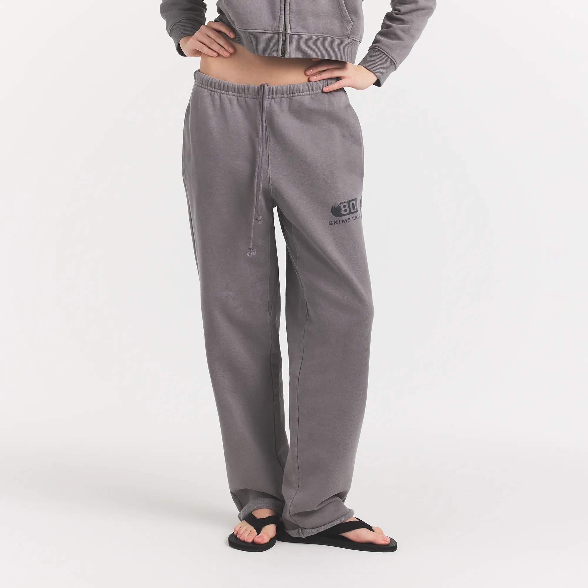BOYFRIEND FLEECE STRAIGHT LEG PANT | SHADOW EIGHTY SKIMS - Image 2