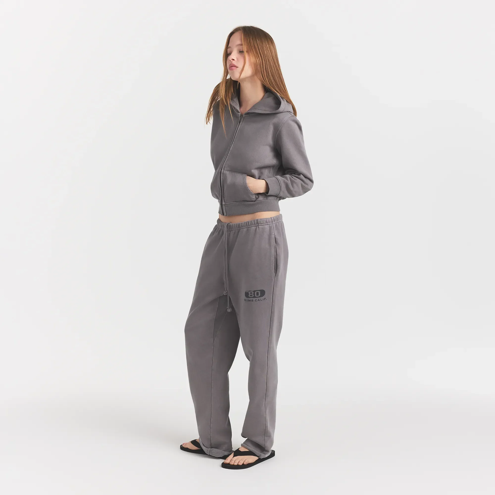 BOYFRIEND FLEECE STRAIGHT LEG PANT | SHADOW EIGHTY SKIMS - Image 4