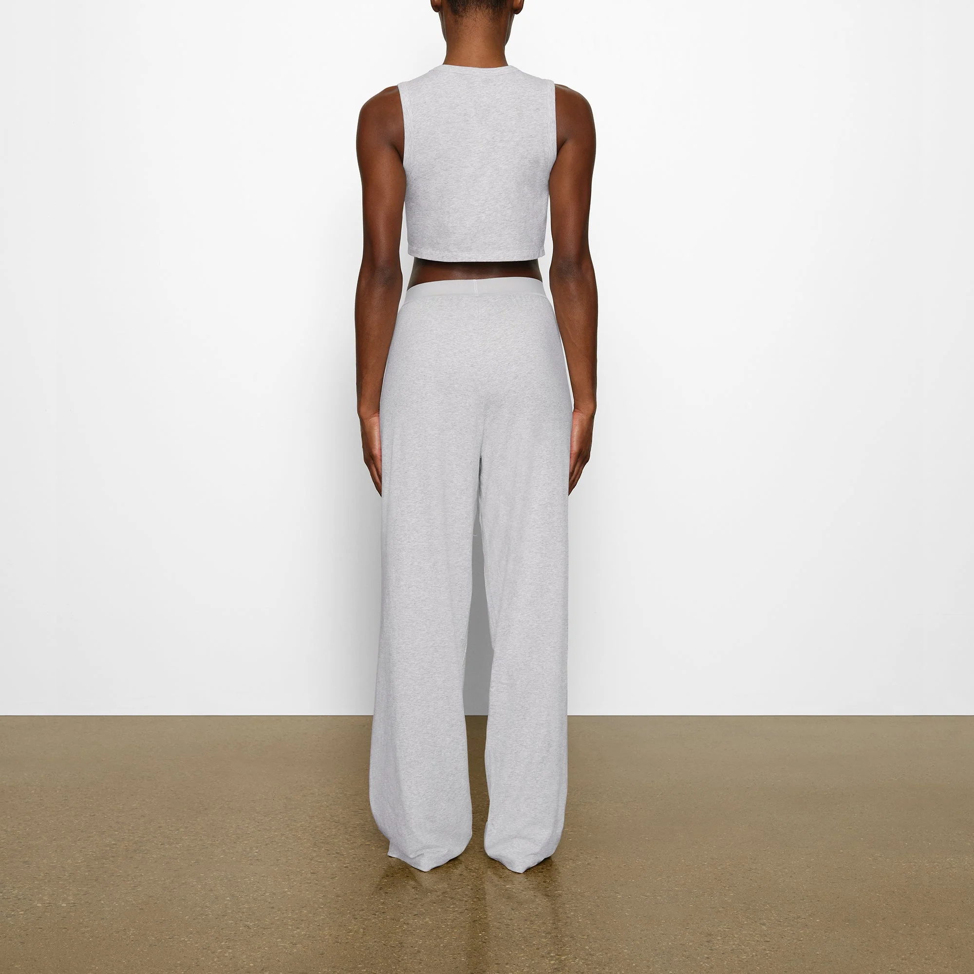 BOYFRIEND LOOSE PANT | LIGHT HEATHER GREY - Image 3