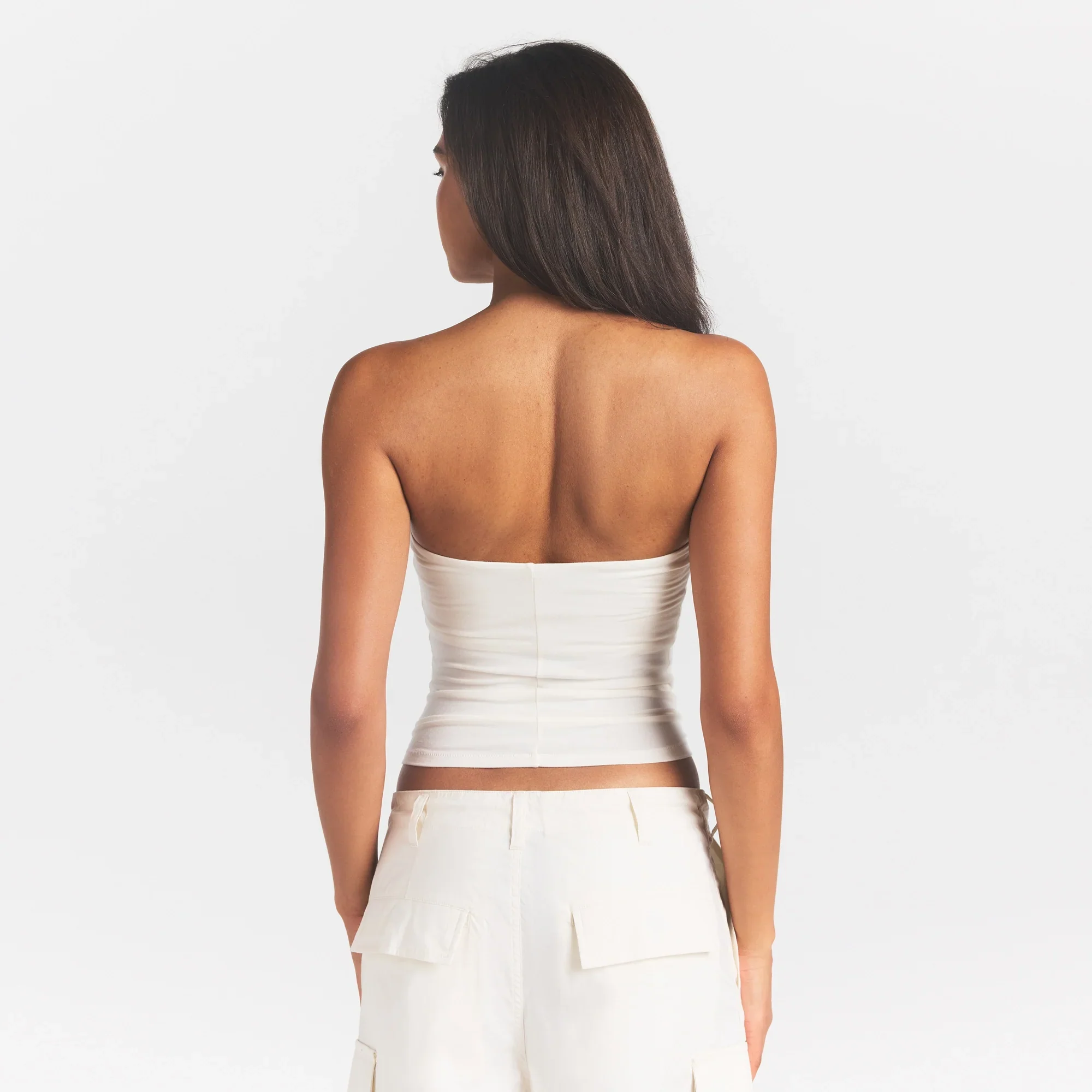 COTTON JERSEY TUBE TOP | MARBLE - Image 6