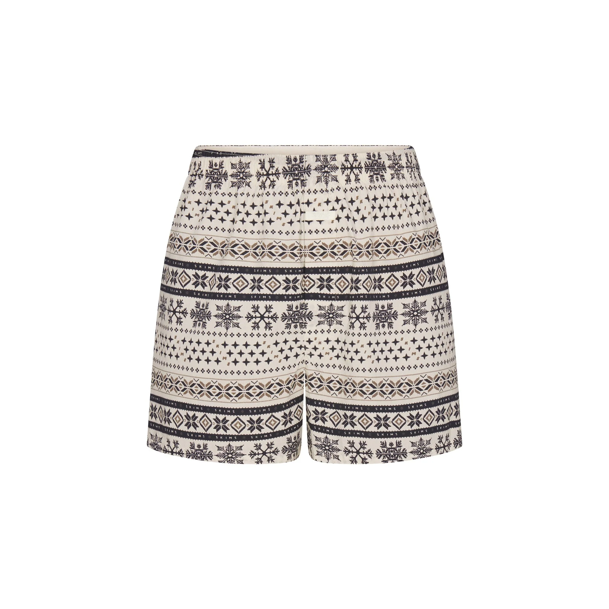 COTTON POPLIN MENS BOXER 3-PACK | ECRU FAIR ISLE MULTI - Image 2