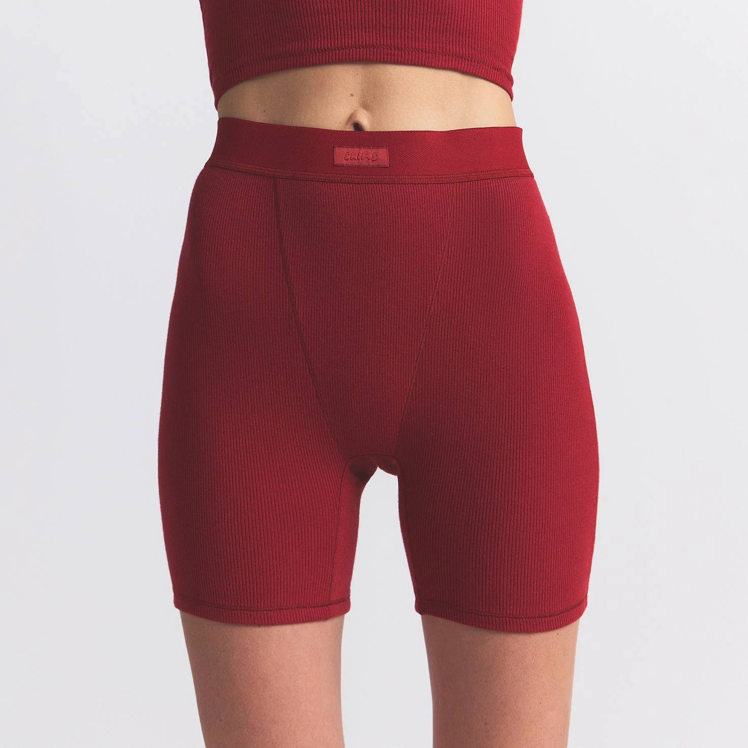 COTTON RIB BOXER | BRICK - Image 2
