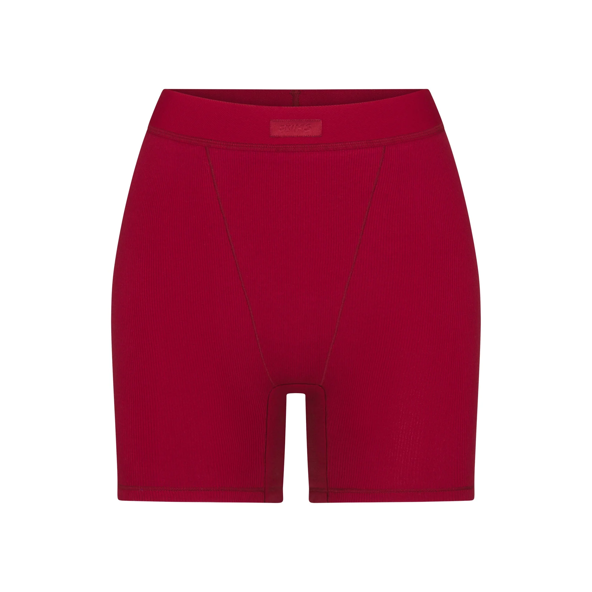 COTTON RIB BOXER | BRICK - Image 6