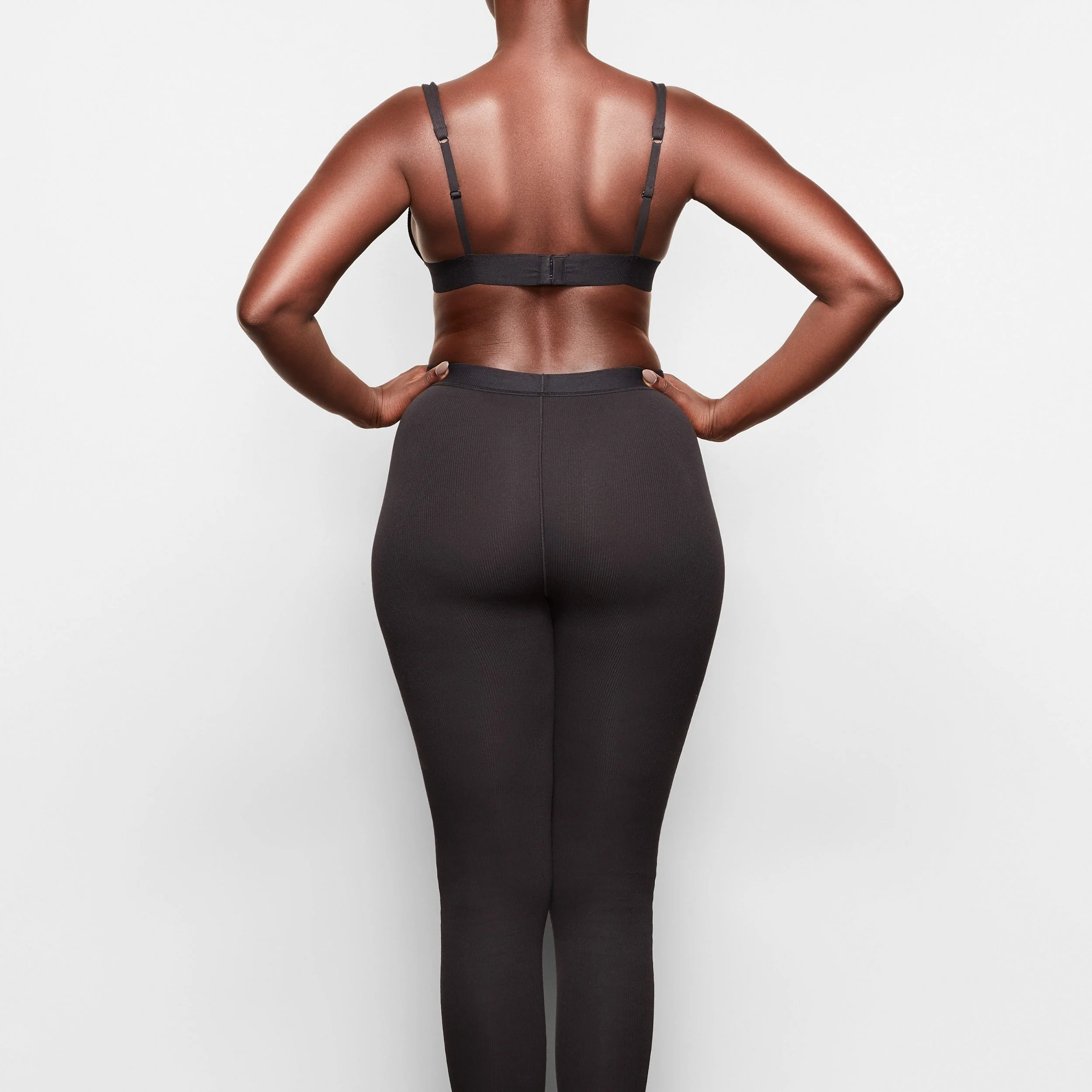 COTTON RIB LEGGING | SOOT - Image 3
