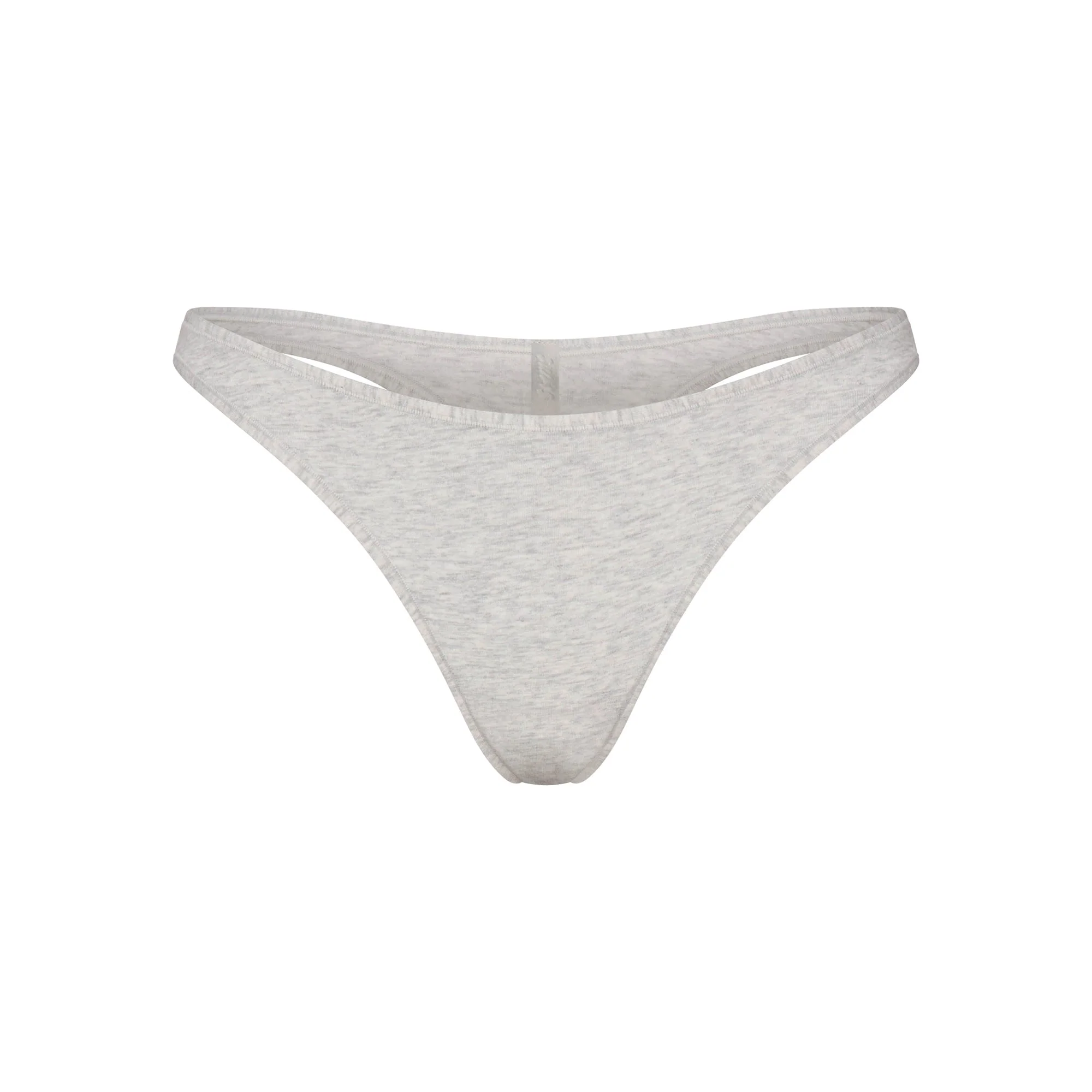 EVERYDAY COTTON THONG | LIGHT HEATHER GREY - Image 4