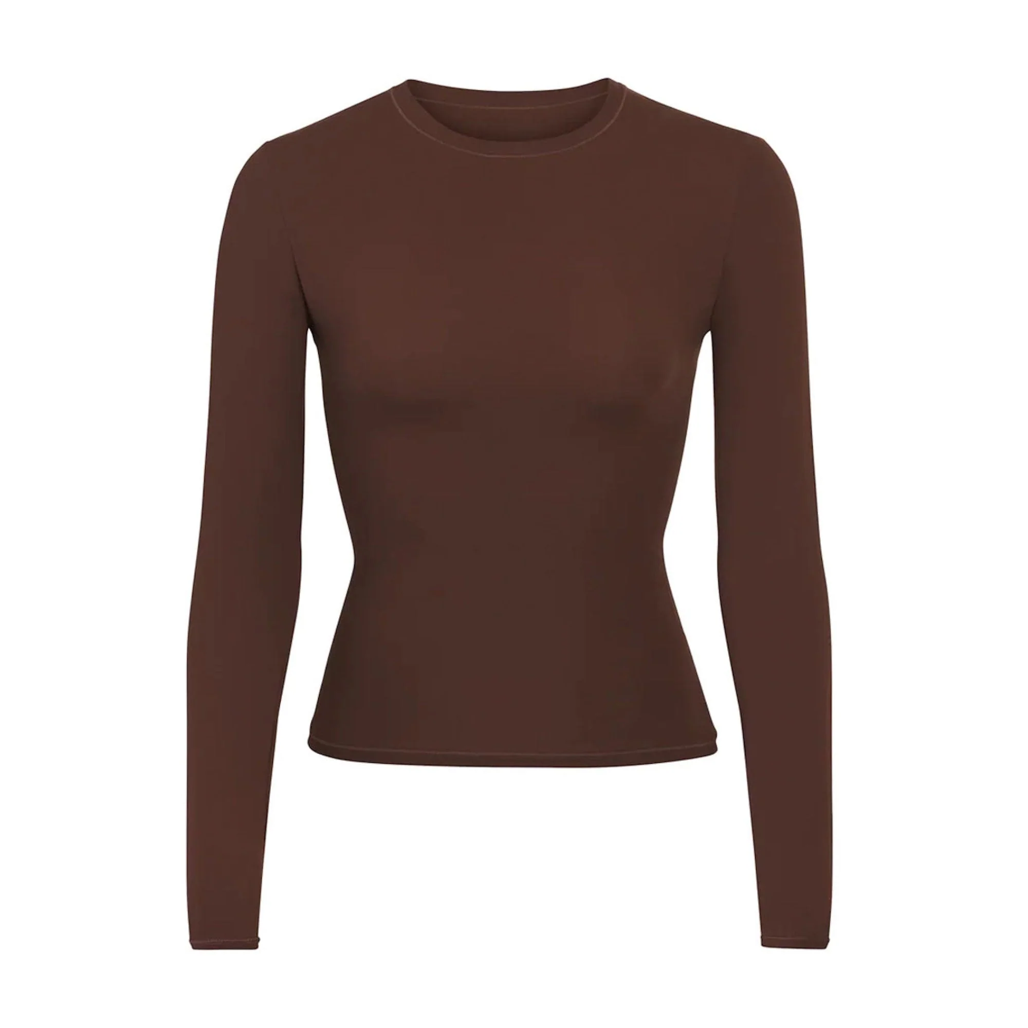 FITS EVERYBODY LONG SLEEVE T-SHIRT | COCOA - Image 5