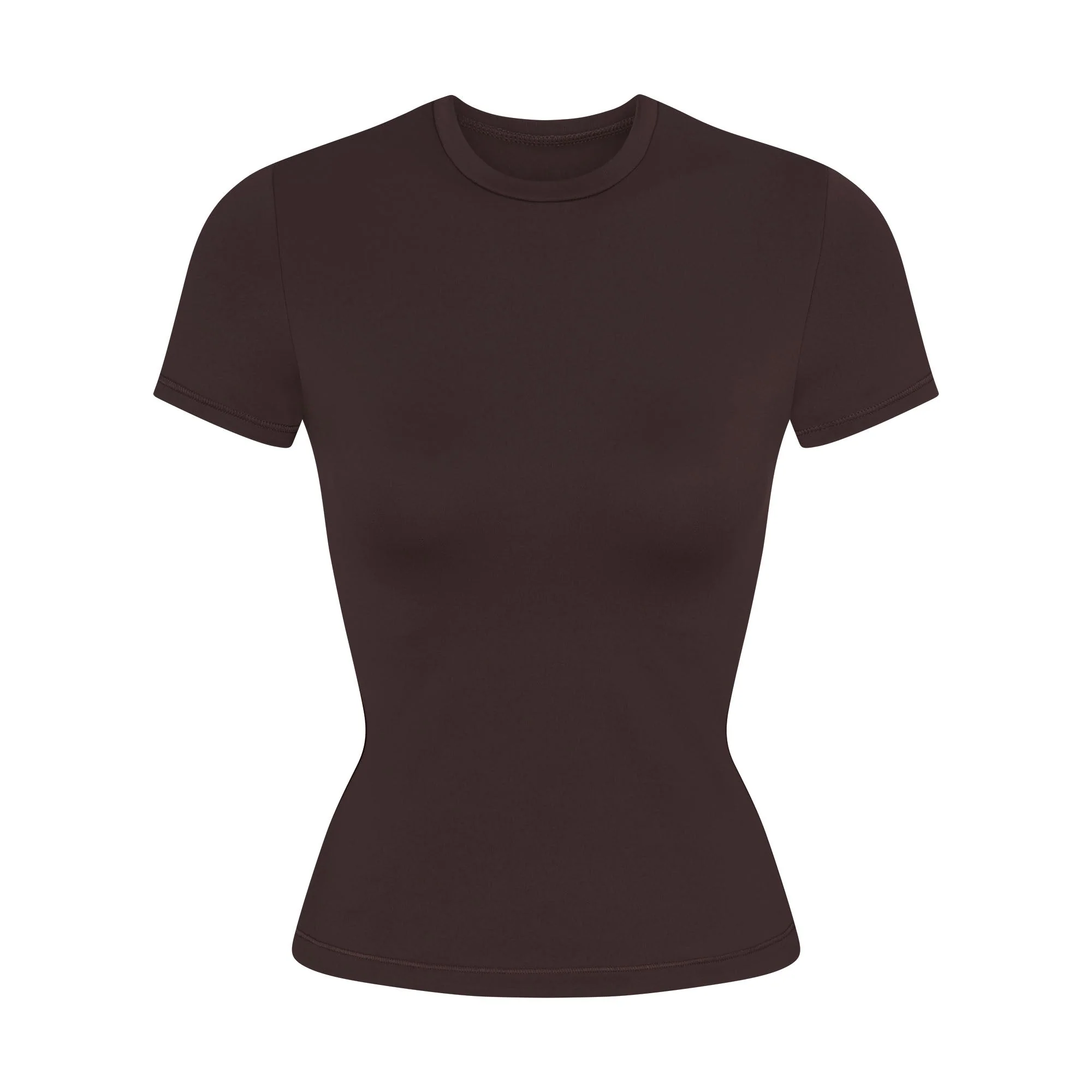 NikeSKIMS MATTE PADDED BABY TEE | DARK SEPIA - Image 7