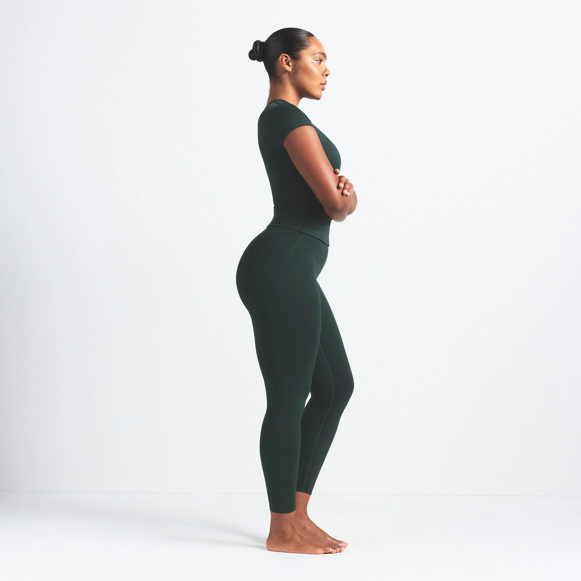 NikeSKIMS MATTE V-LINE 26" LEGGING | DARK TEAL - Image 3