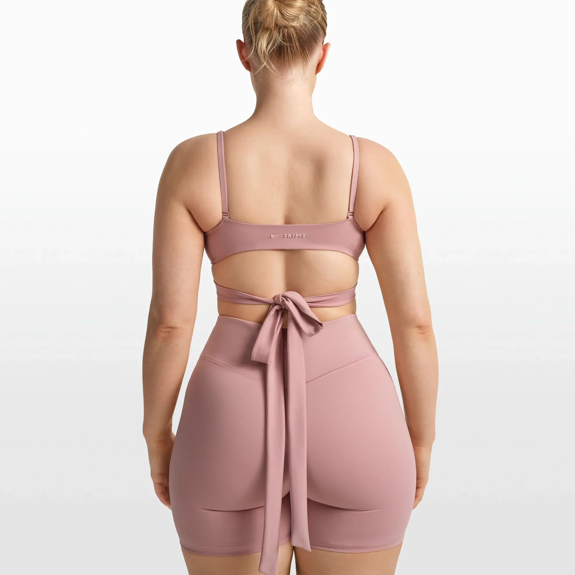 NikeSKIMS MATTE WRAP FRONT BRA | HIMALAYAN - Image 3