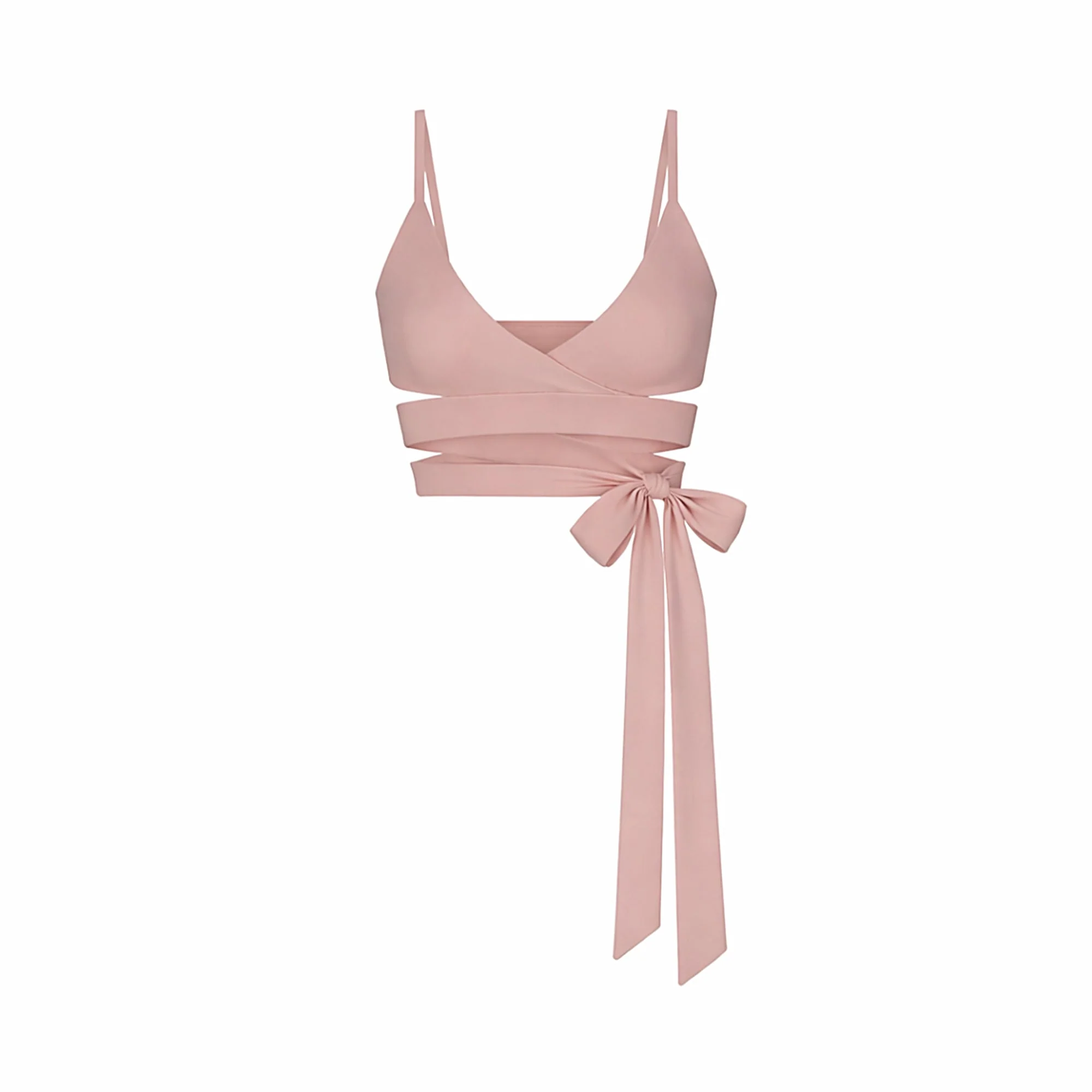 NikeSKIMS MATTE WRAP FRONT BRA | HIMALAYAN - Image 6