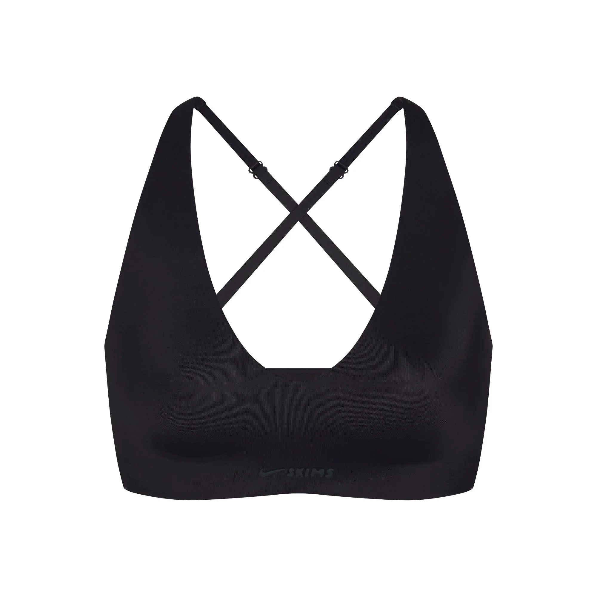 NikeSKIMS SHINE V-NECK BRA | OBSIDIAN - Image 6