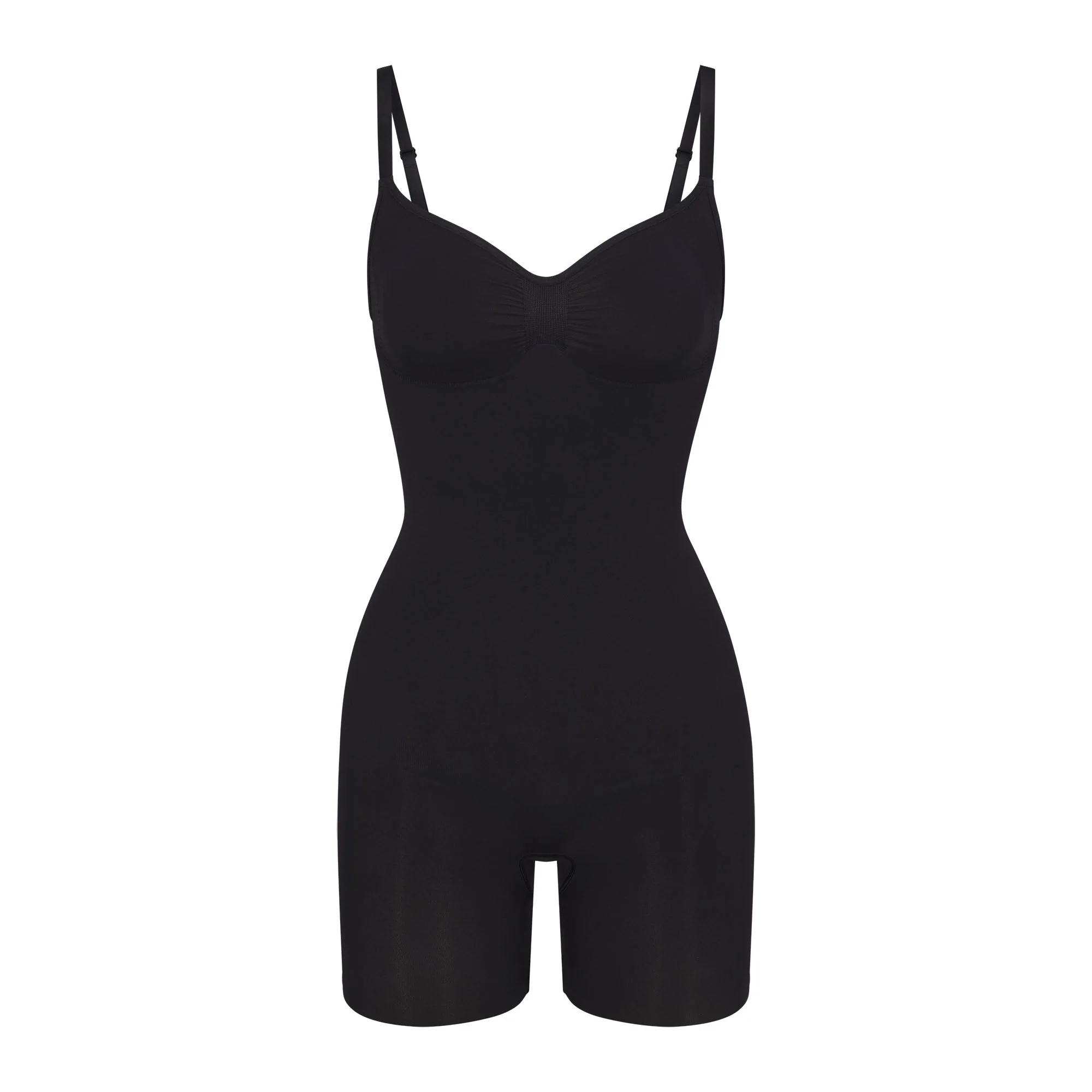 SEAMLESS SCULPT MID THIGH BODYSUIT | ONYX - Image 6
