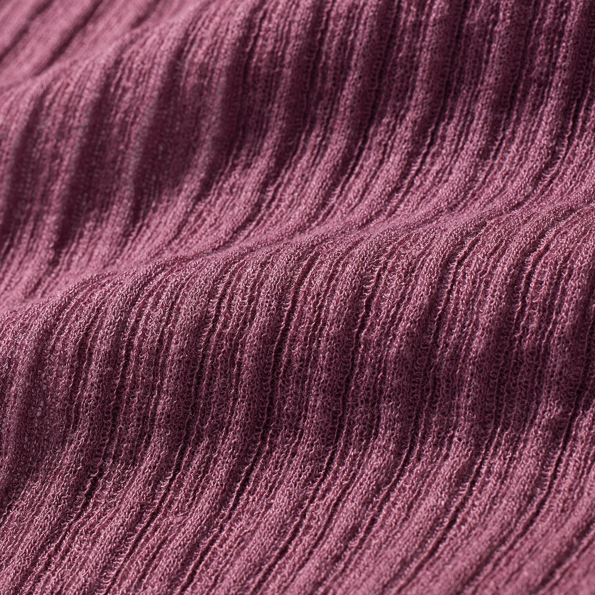 SHEER KNIT LONG CAMI DRESS | BEET - Image 5