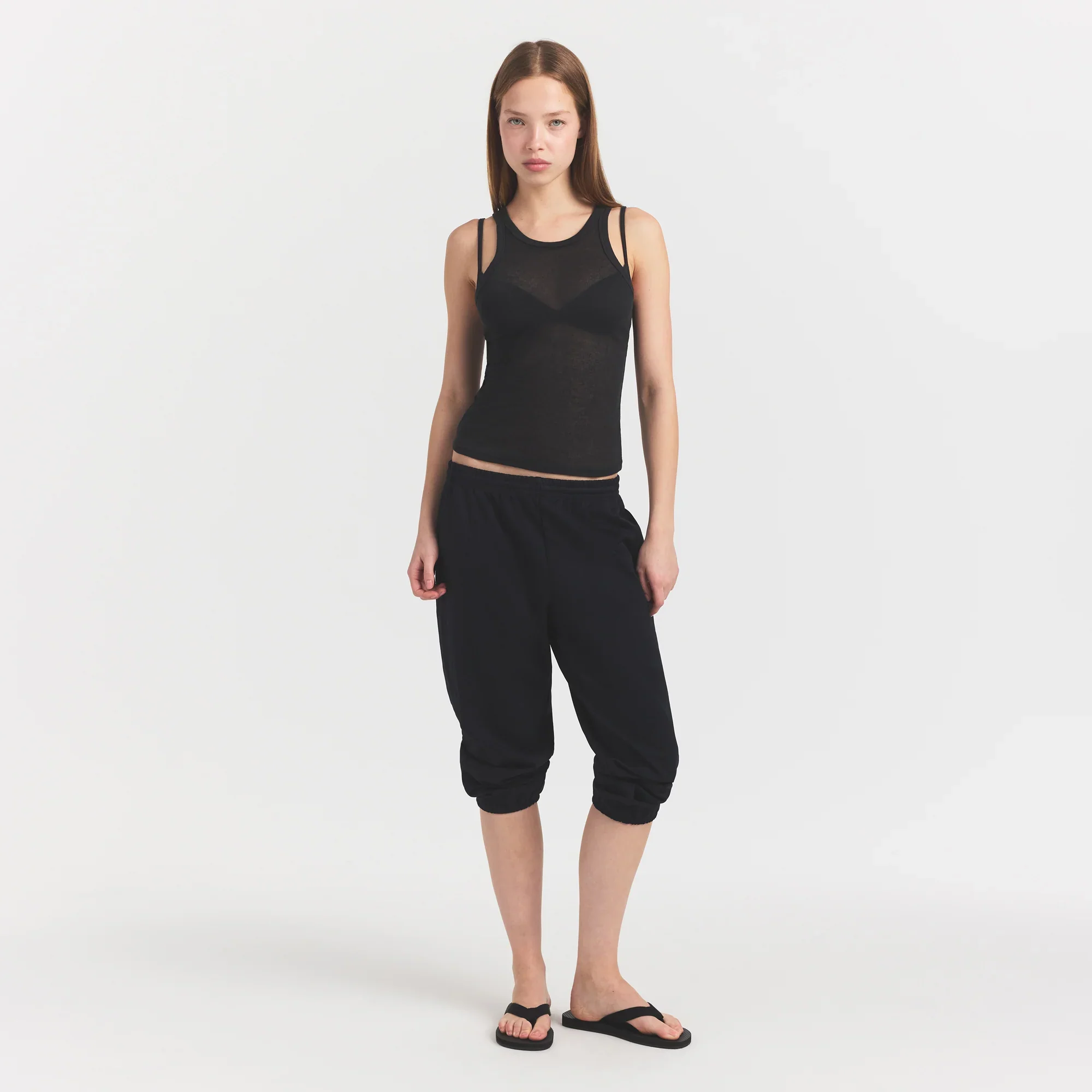 SHEER RIB TANK | SOOT