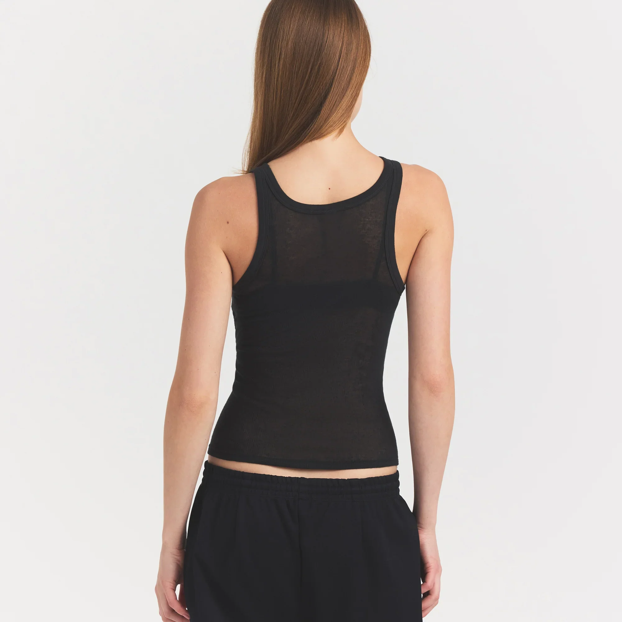 SHEER RIB TANK | SOOT - Image 3