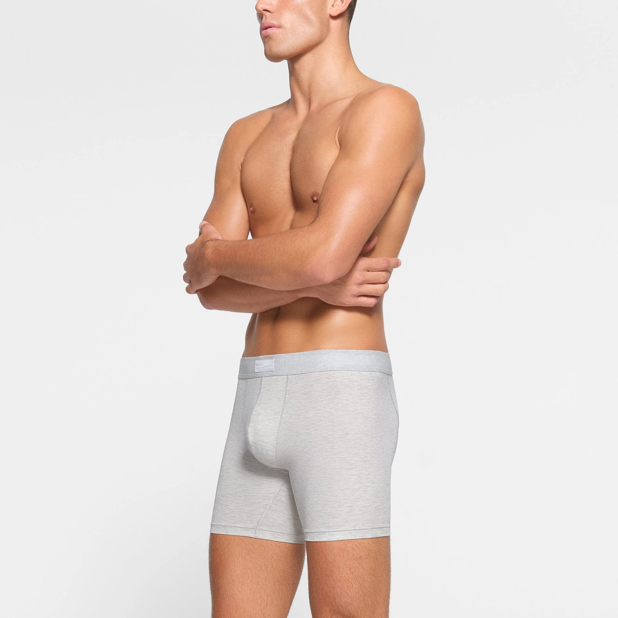 SKIMS COTTON MENS 5" BOXER BRIEF 3-PACK | HEATHER MULTI - Image 2