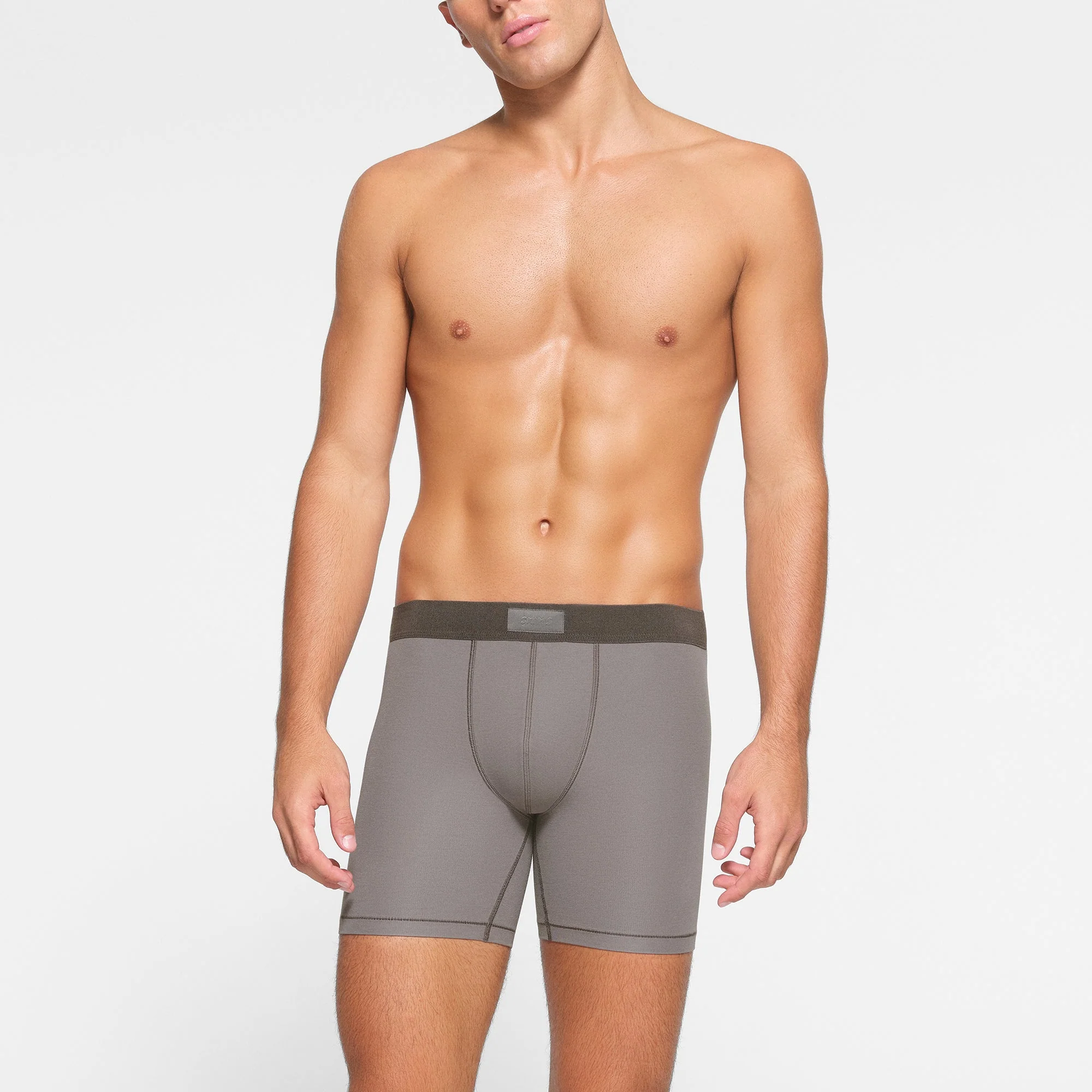 SKIMS COTTON MENS 5" BOXER BRIEF 3-PACK | HEATHER MULTI - Image 4