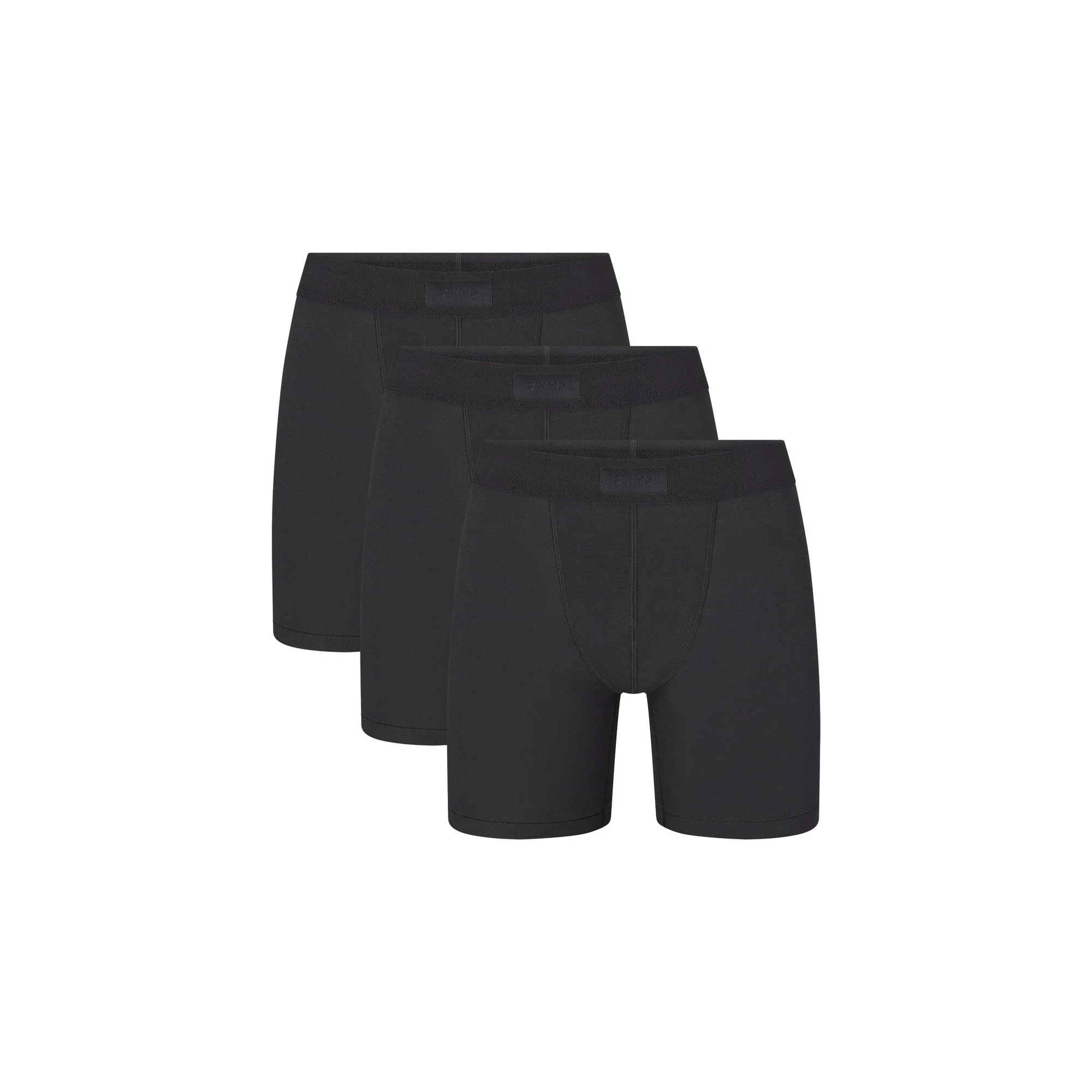 SKIMS COTTON MENS 5" BOXER BRIEF 3-PACK | ONYX - Image 5