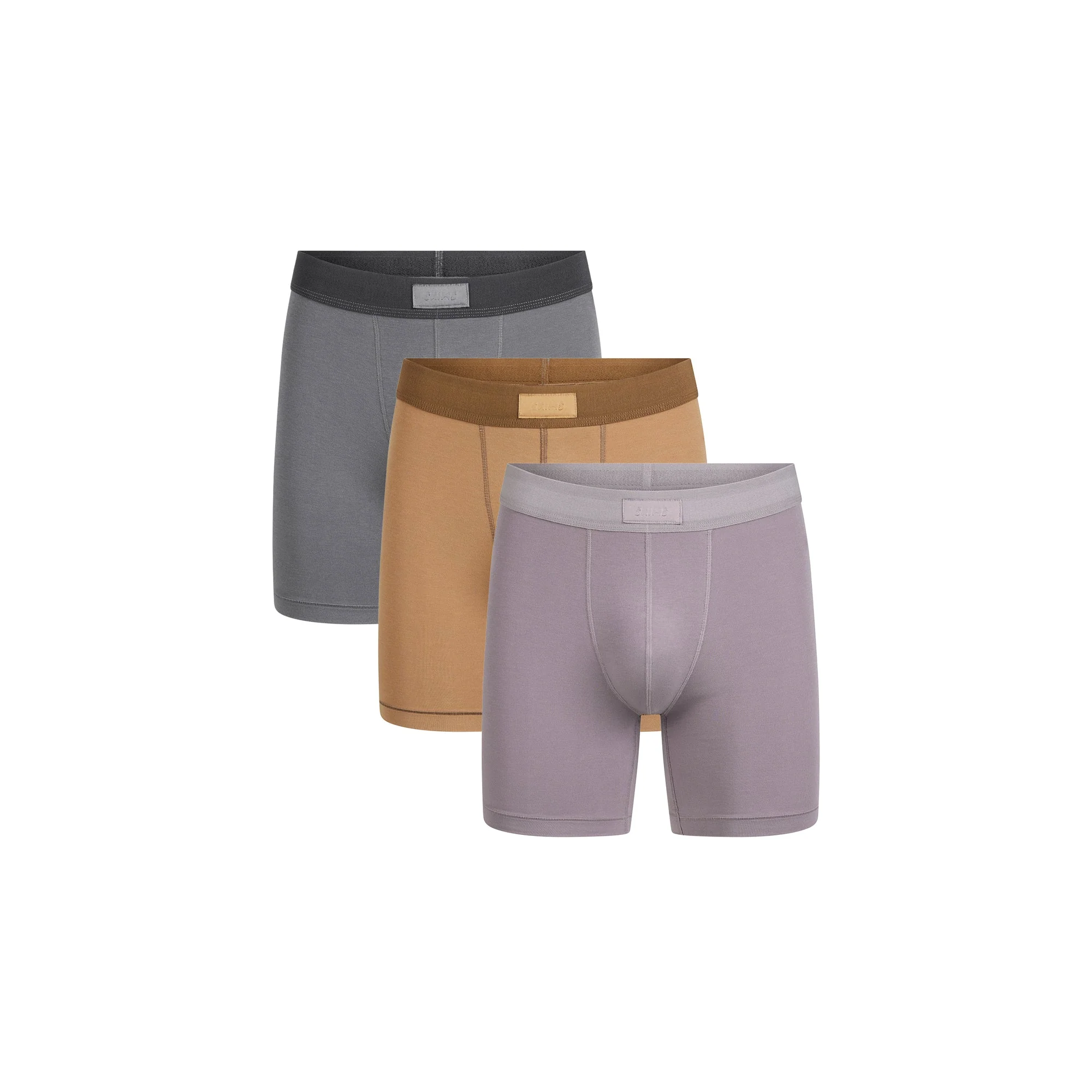 SKIMS COTTON MENS 5" BOXER BRIEF 3-PACK | RUSSET MULTI - Image 10