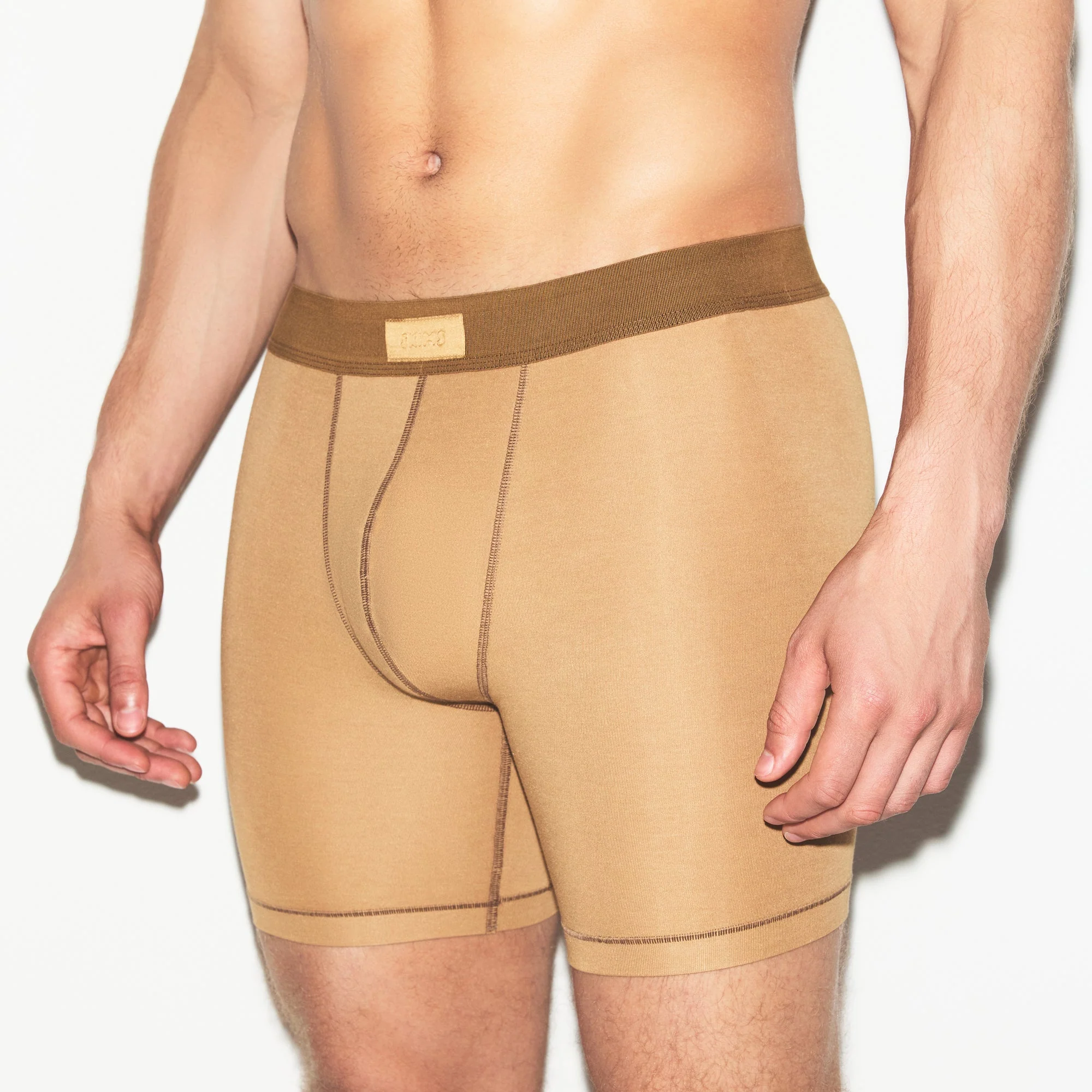 SKIMS COTTON MENS 5" BOXER BRIEF 3-PACK | RUSSET MULTI - Image 4