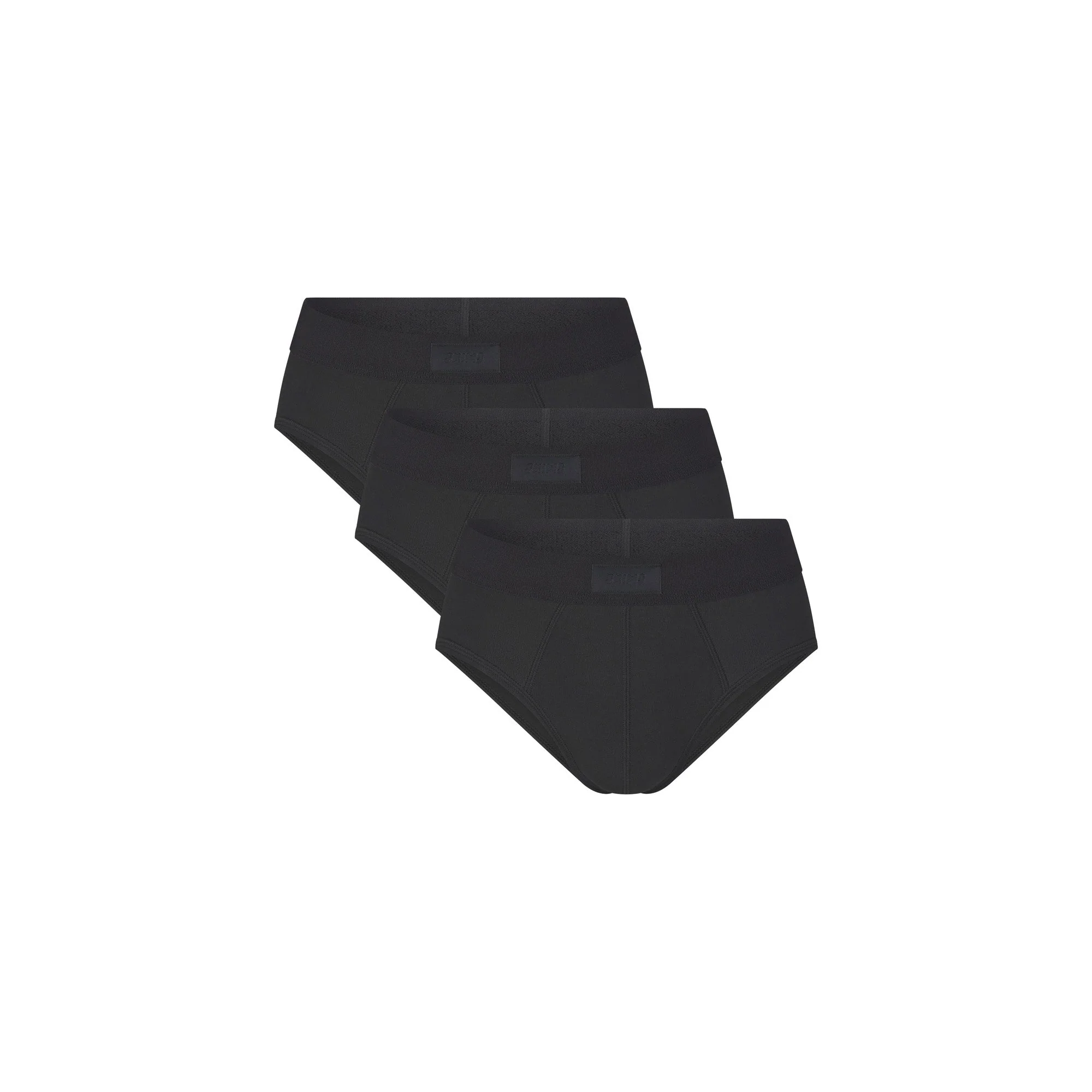 SKIMS COTTON MENS BRIEF 3-PACK | ONYX - Image 5