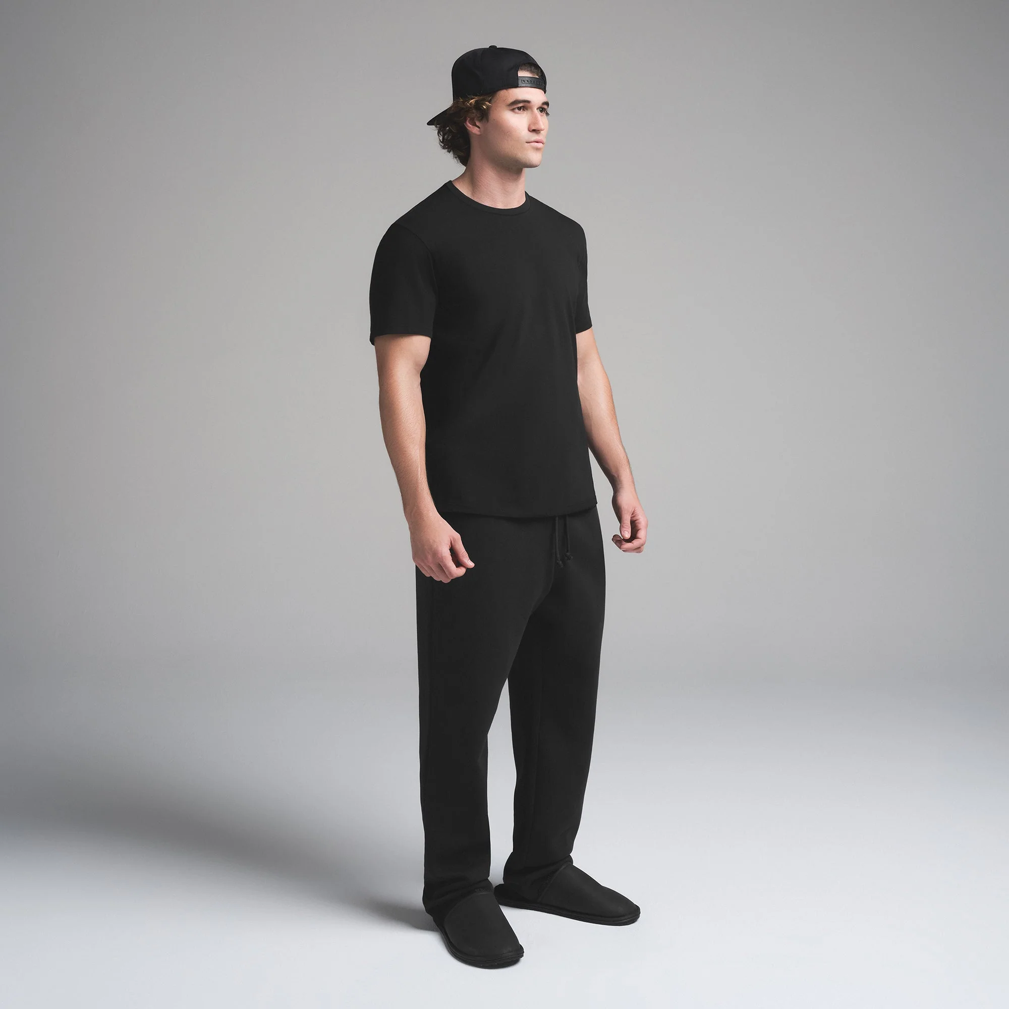 SKIMS COTTON MENS CLASSIC T-SHIRT | ONYX - Image 3