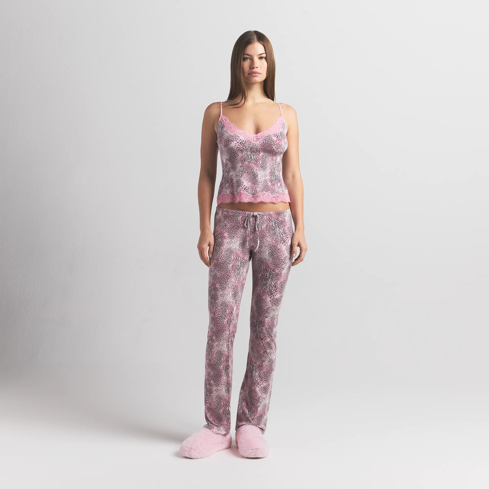 SKIMS SLEEP LACE CAMI AND PANT SET | BLOOM MINI MULTI ANIMAL - Image 2