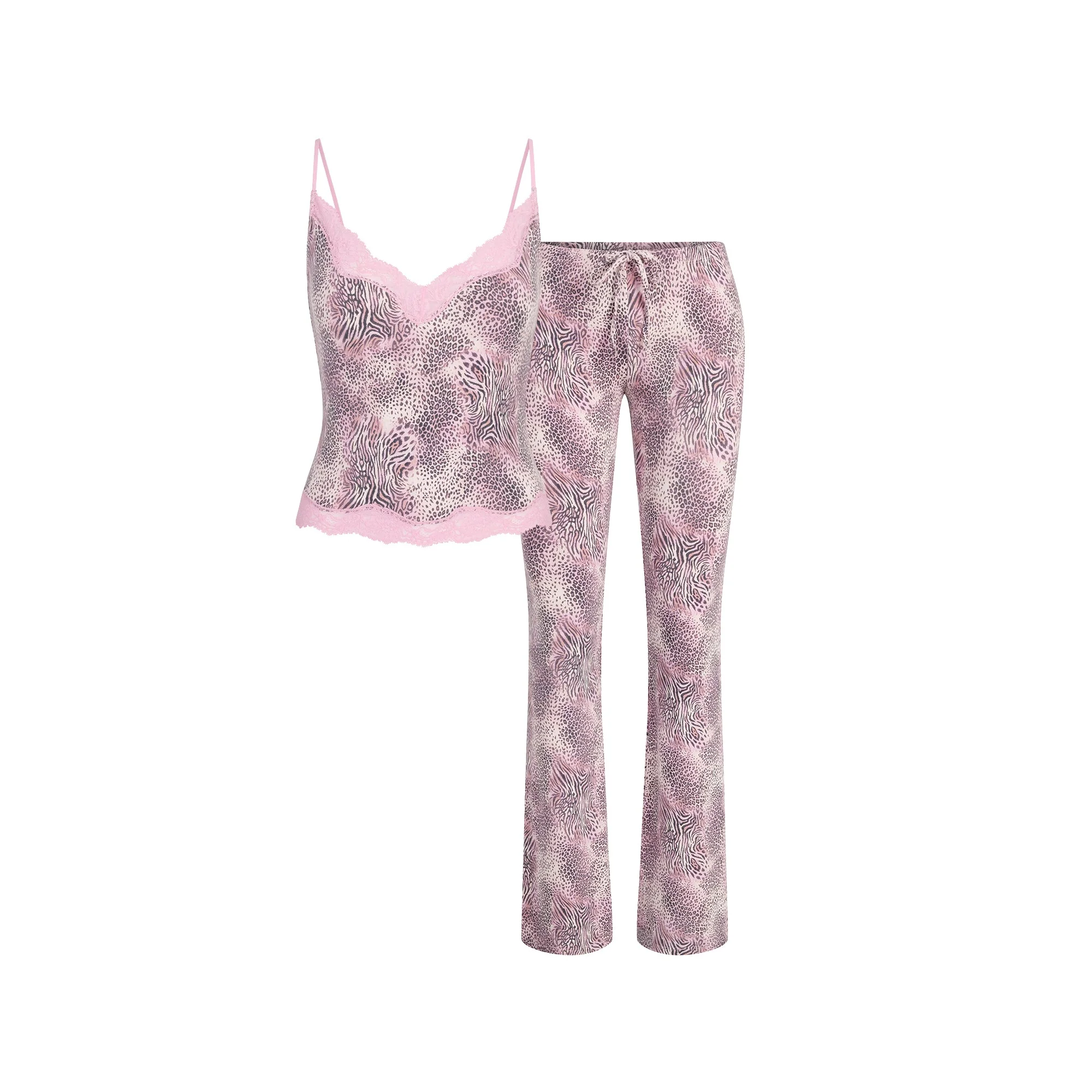 SKIMS SLEEP LACE CAMI AND PANT SET | BLOOM MINI MULTI ANIMAL - Image 6