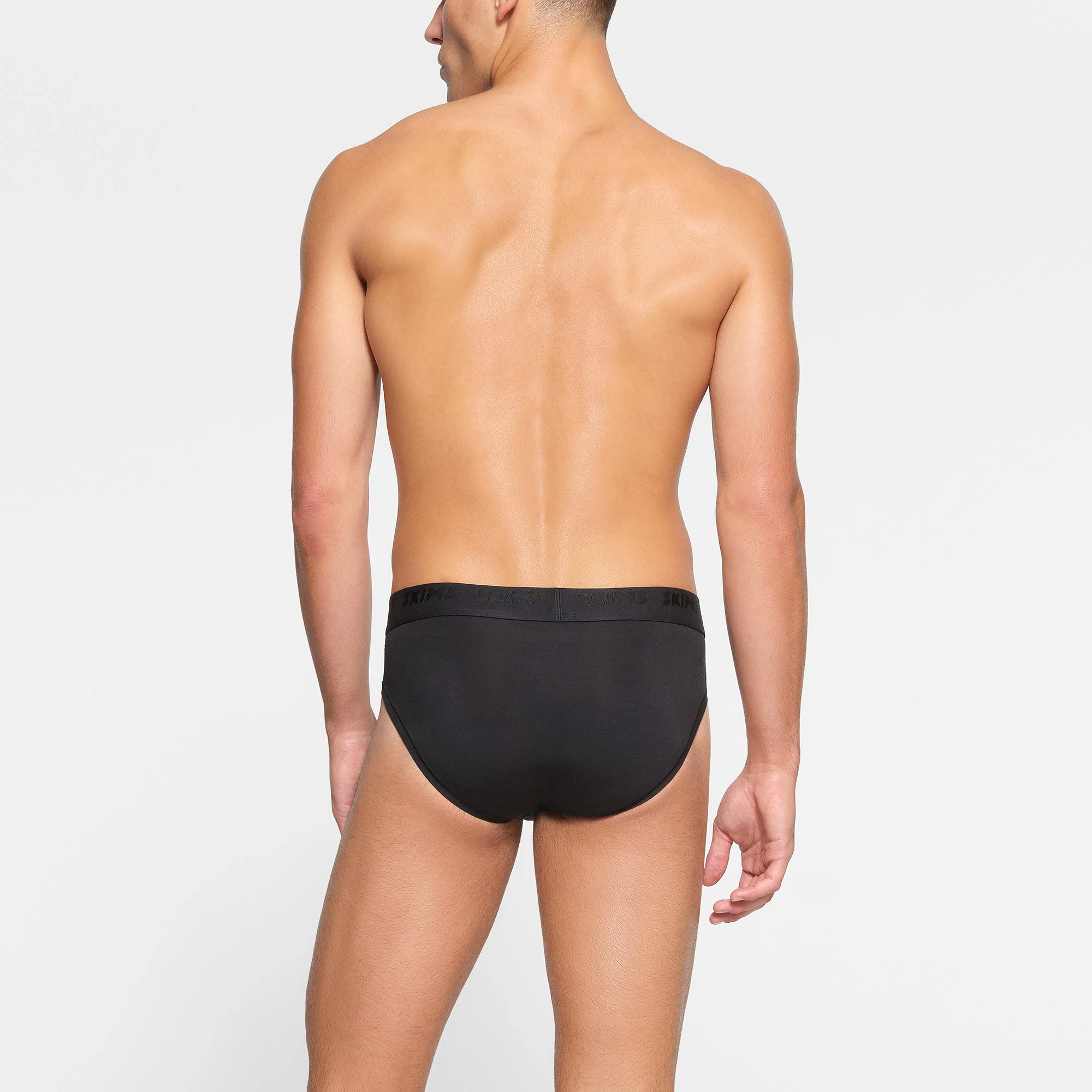 SKIMS STRETCH MENS BRIEF 3-PACK | OBSIDIAN - Image 3