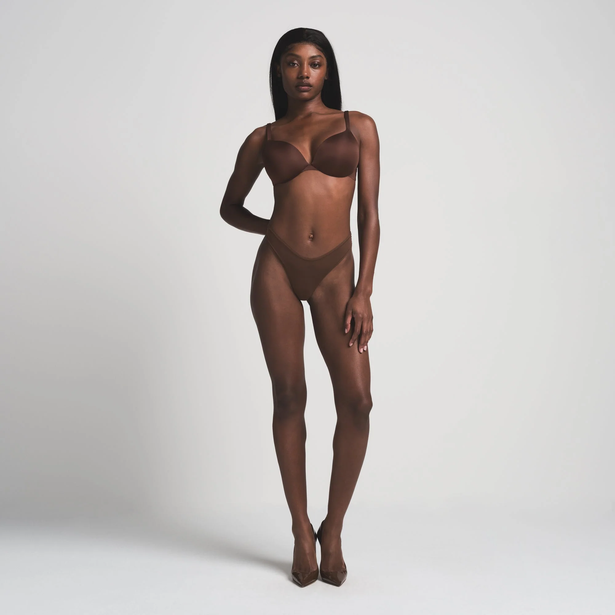 SKIMS ULTIMATE TEARDROP PUSH-UP BRA | COCOA - Image 2