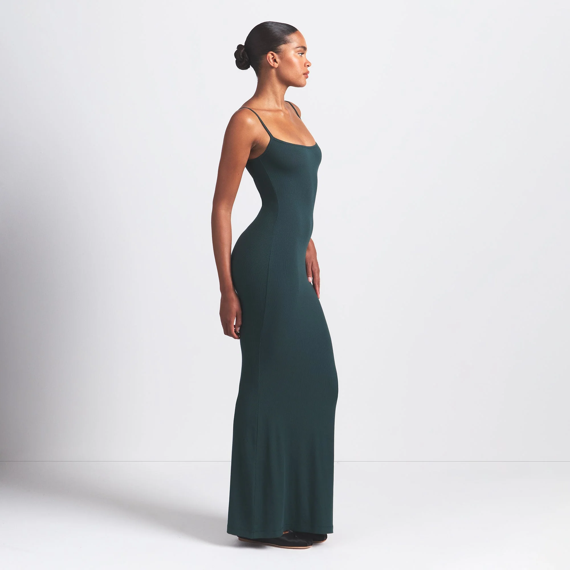SOFT LOUNGE LONG SLIP DRESS | CYPRESS - Image 2