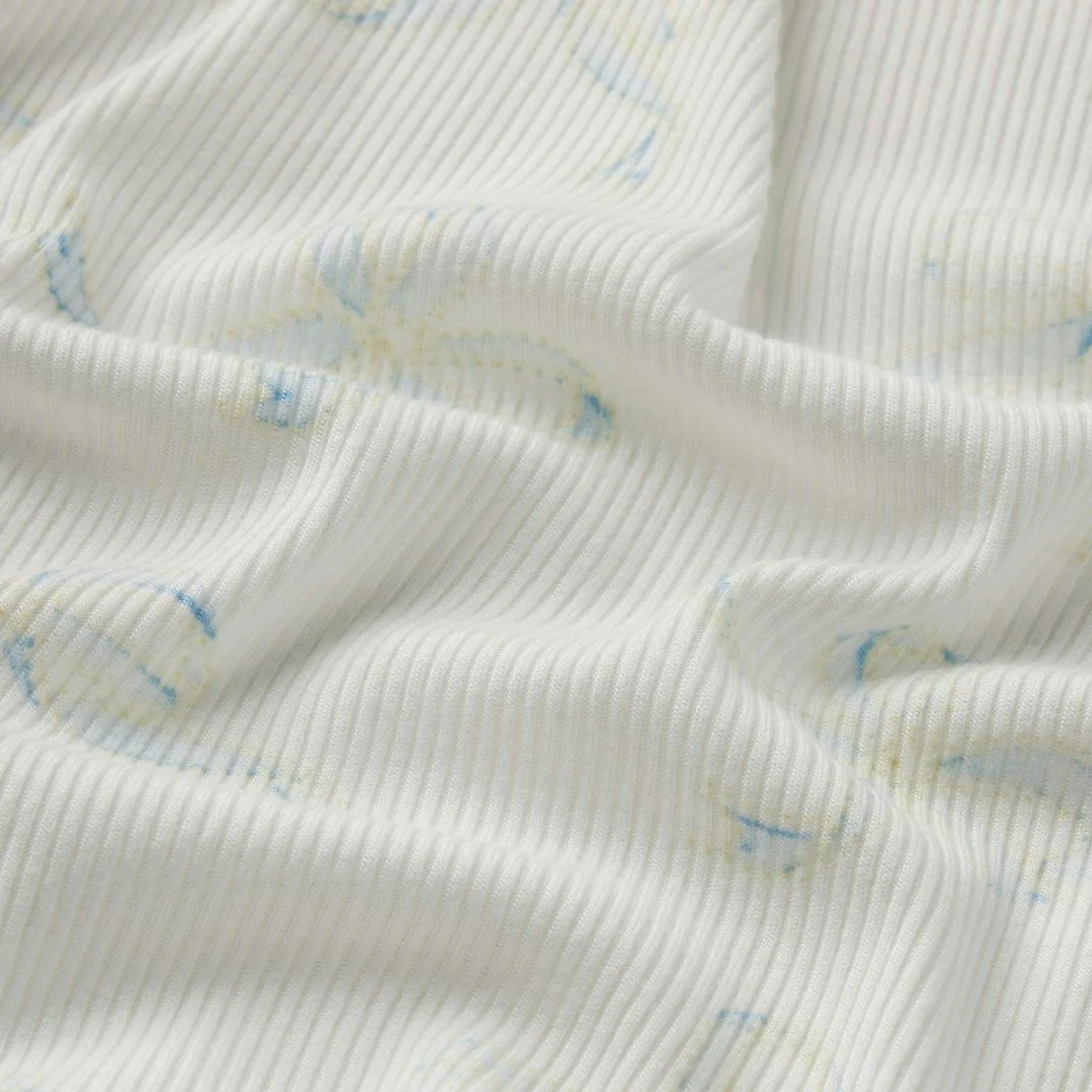 SOFT LOUNGE SLEEP SET | IVORY PEARL BOWS PRINT - Image 8