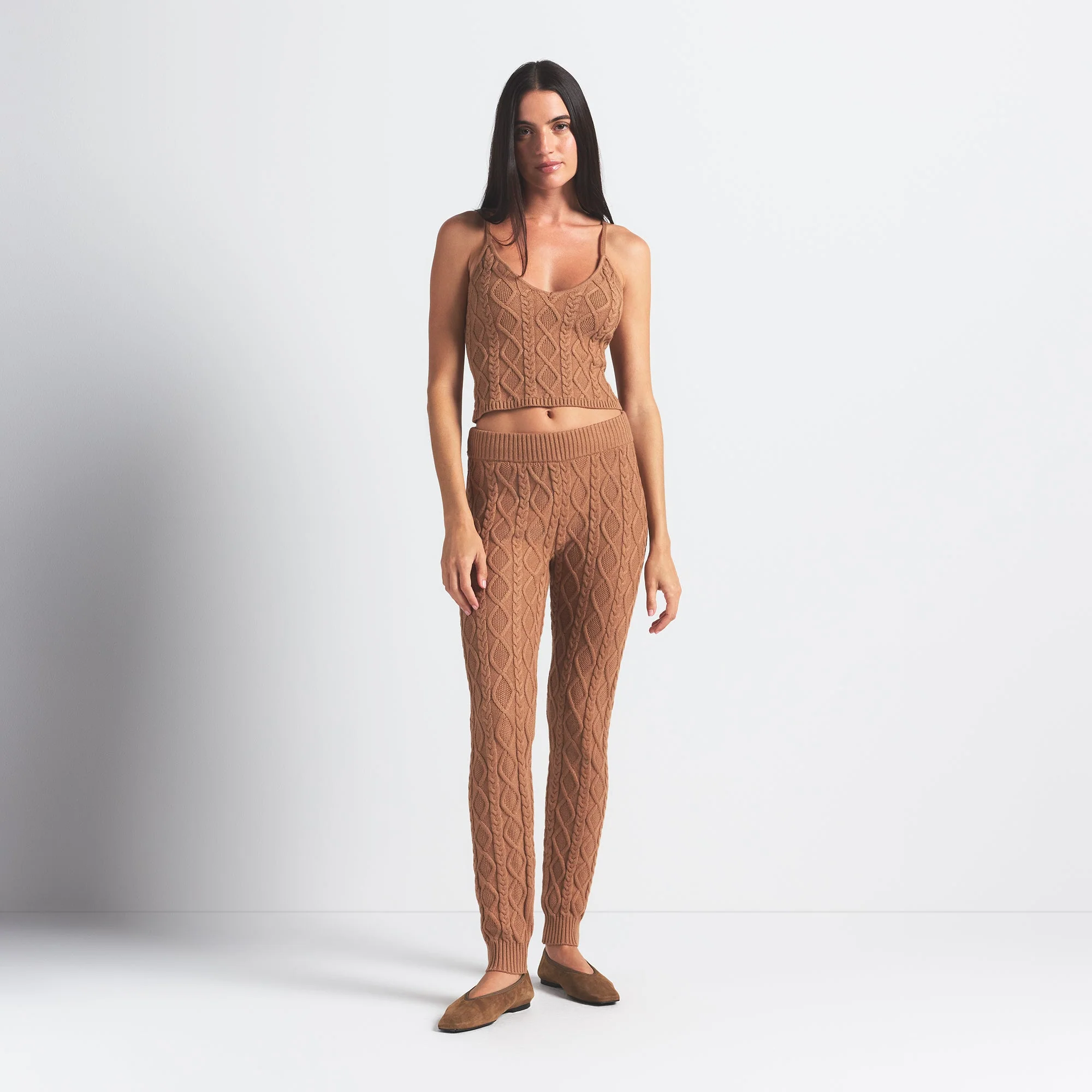 SWEATER KNIT CAMI | DARK HONEY - Image 3