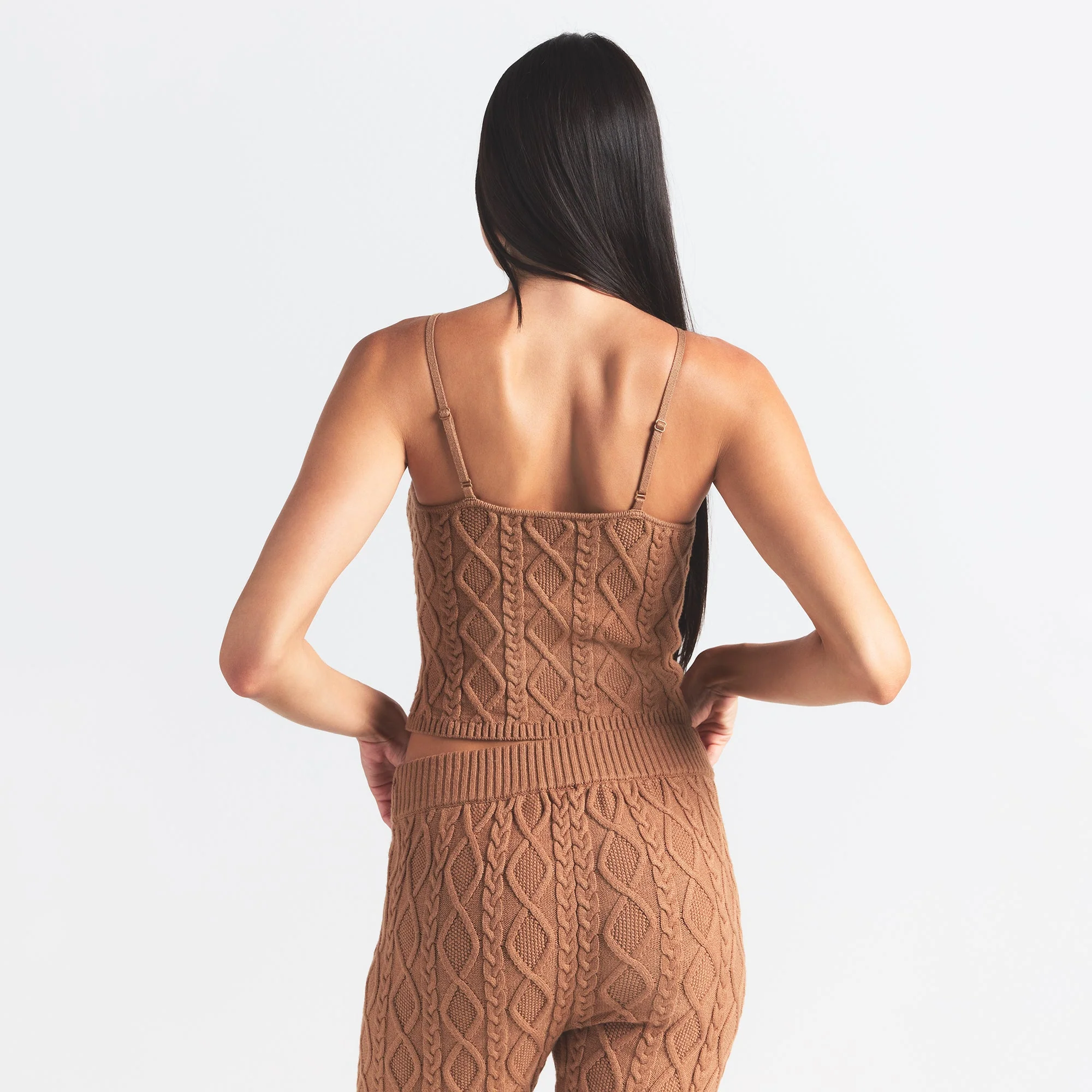 SWEATER KNIT CAMI | DARK HONEY - Image 4