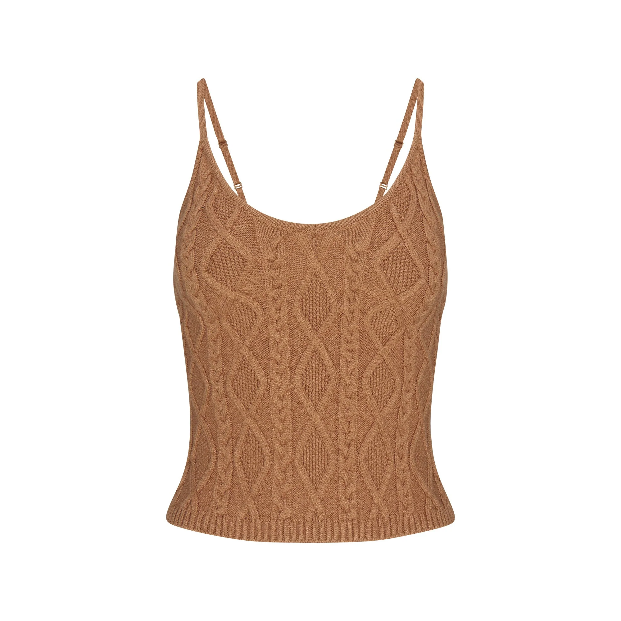 SWEATER KNIT CAMI | DARK HONEY - Image 6