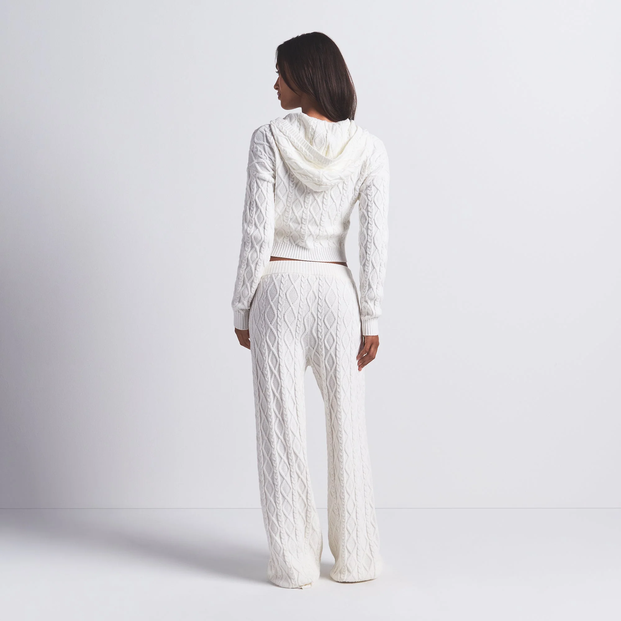 SWEATER KNIT STRAIGHT LEG PANT | IVORY - Image 3