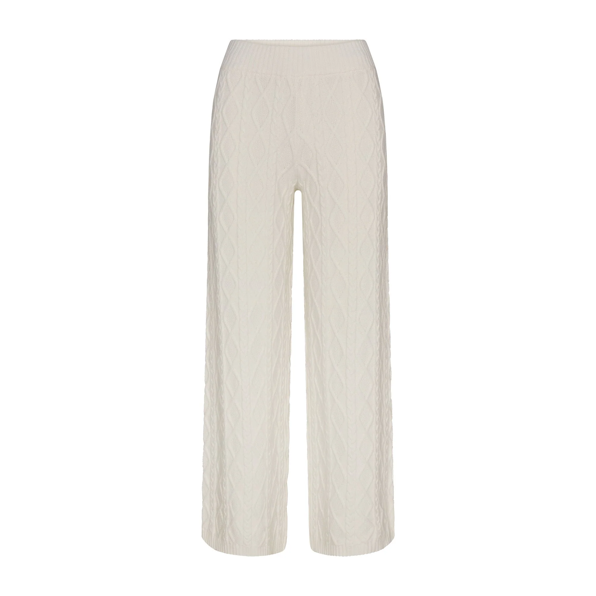 SWEATER KNIT STRAIGHT LEG PANT | IVORY - Image 5