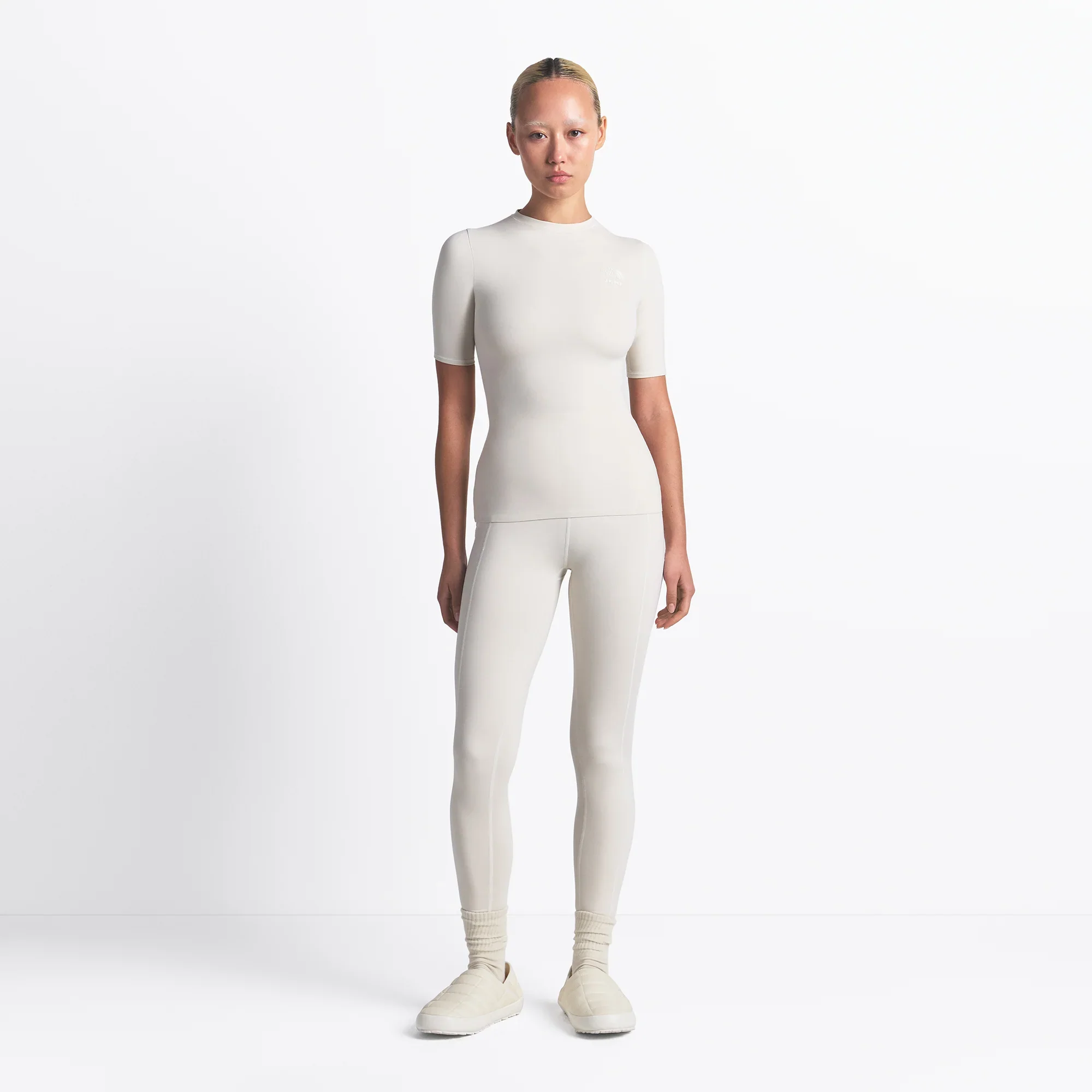 THE NORTH FACE X SKIMS REFINA SHORT SLEEVE TOP | BONE - Image 2