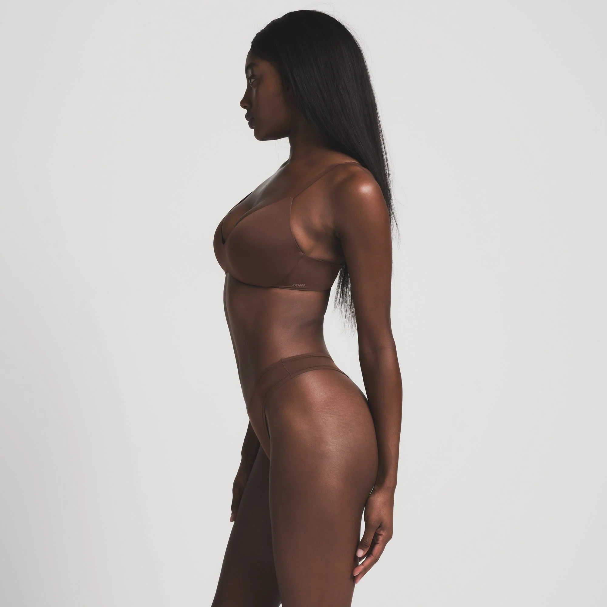 WIRELESS FORM PUSH-UP PLUNGE BRA | COCOA - Image 4