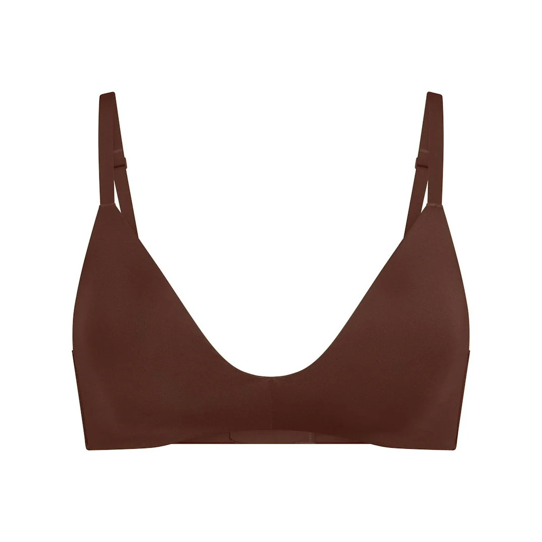 WIRELESS FORM T-SHIRT DEMI BRA | COCOA - Image 4