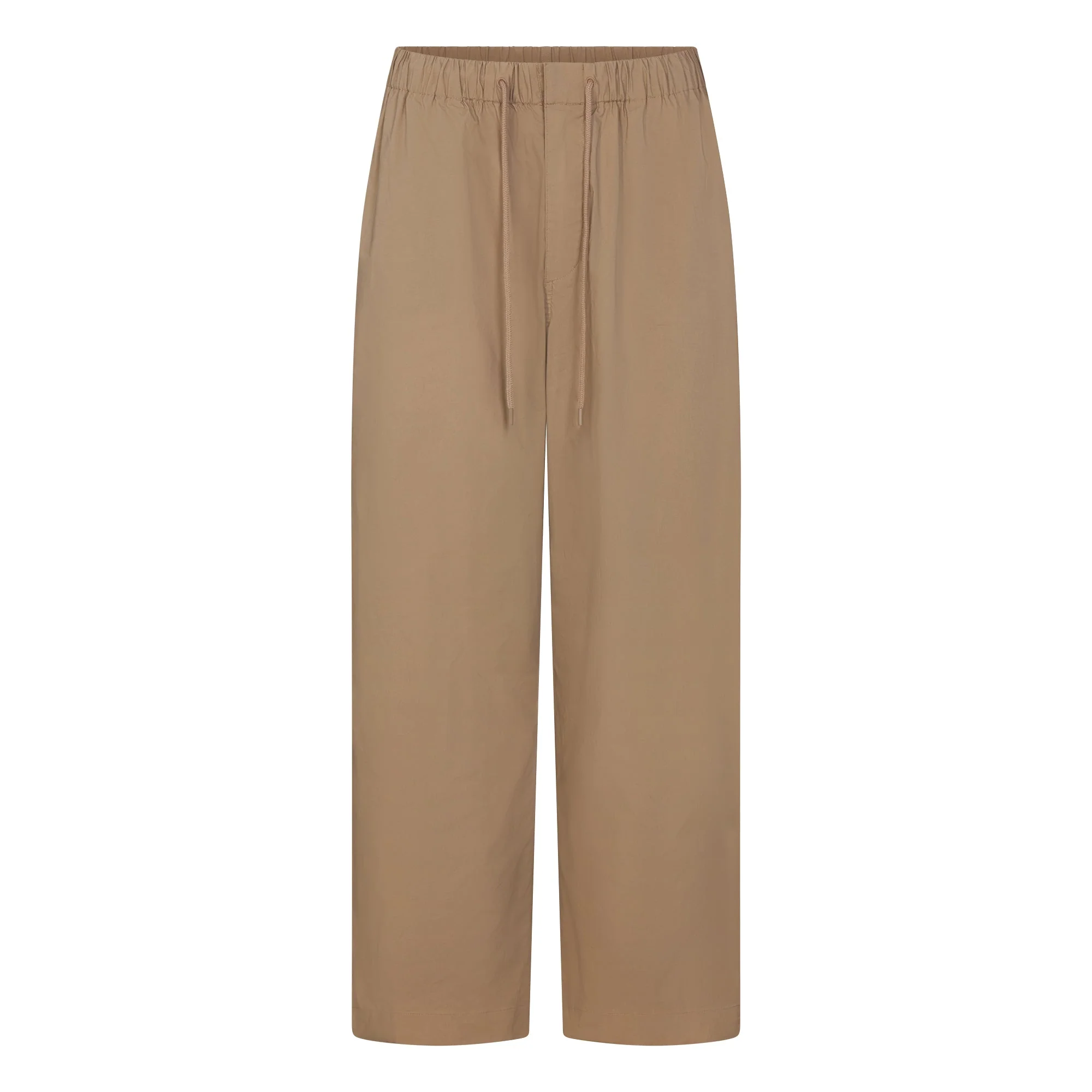WOVEN COTTON OVERSIZED STRAIGHT LEG PANT | DESERT - Image 5